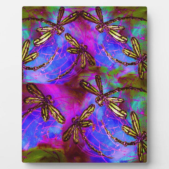 Dragonfly Hippy Flit Plaque (Front)