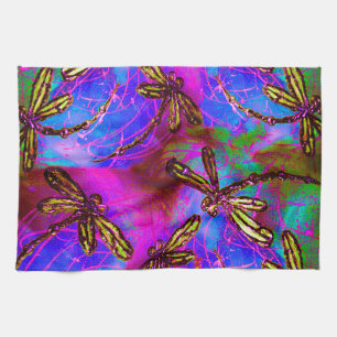 Dragonfly Hippy Flit Tea Towel