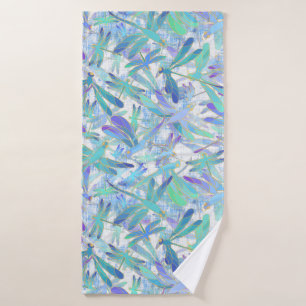 Dragonfly Holiday   White Bath Towel