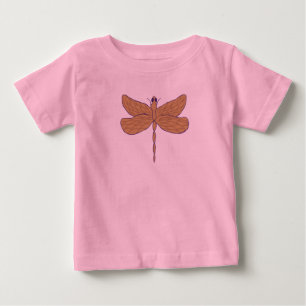 Dragonfly Illustration Art Baby T-Shirt