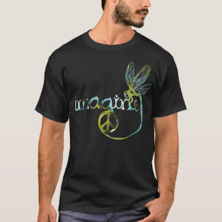 Dragonfly Imagine Hippie For Women Men  T-Shirt