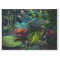 Dragonfly in a Colourful Garden Decoupage