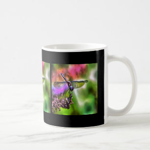 Dragonfly In Green and Blue Realistic Painting Coffee Mug