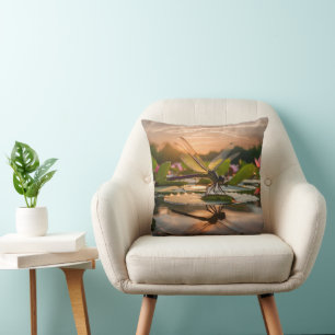 Dragonfly in Nature Cushion