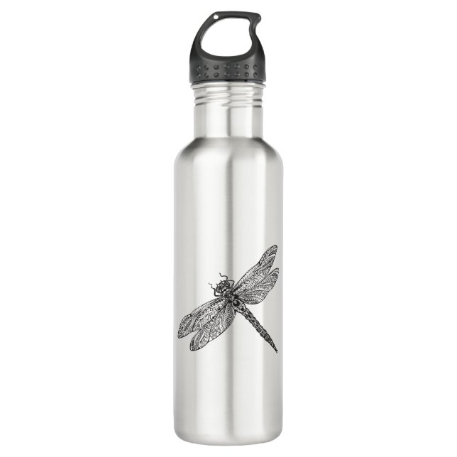 Dragonfly In Style 710 Ml Water Bottle (Front)