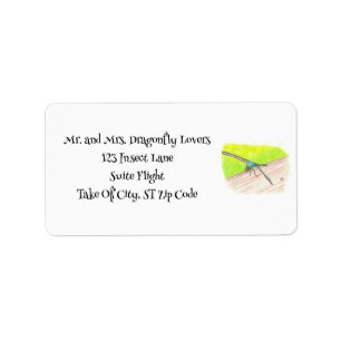 Dragonfly in Watercolor, Custom Address Labels
