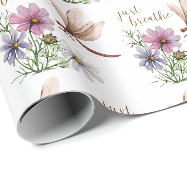Dragonfly | Just Breathe Gift Wrap (Roll Corner)