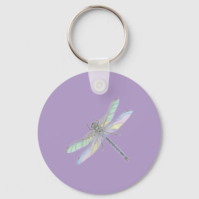 DRAGONFLY keychain (lavender) (Front)