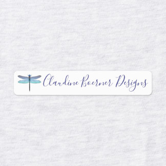 Dragonfly Labels for Fabric Crafter or Artist