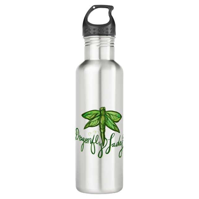 Dragonfly Lady 710 Ml Water Bottle (Front)