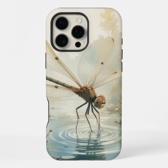 Dragonfly Lake Nature Wildlife iPhone Case (Back)