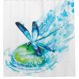 Dragonfly Landing Gift   Cute Gift For Mother Day  Shower Curtain