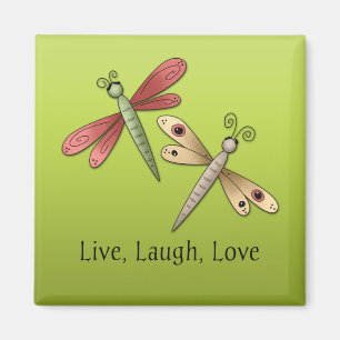 Dragonfly Live Laugh Love Magnet