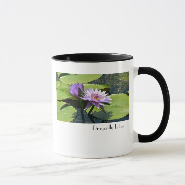 Dragonfly Lotus Mug (Right)
