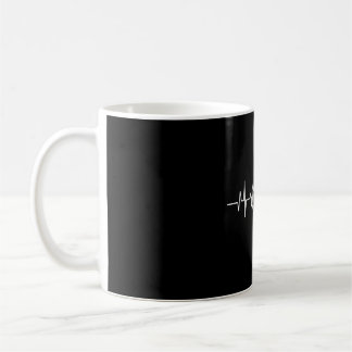 Dragonfly Lover Gift| Funny Dragonfly Heartbeat Coffee Mug