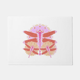 Dragonfly lover insect gift mandala dragonfly doormat
