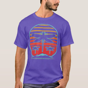 Dragonfly Lover Retro Vintage 80s Style Gift T-Shirt