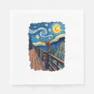 Dragonfly Lovers  Artistic Dragonfly Napkin