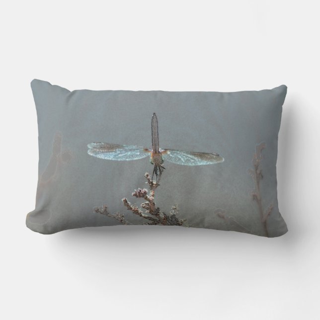 Dragonfly Lumbar Pillow (Front)
