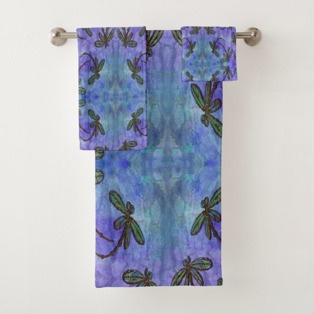 Dragonfly Magic Bath Towel Set (Insitu)