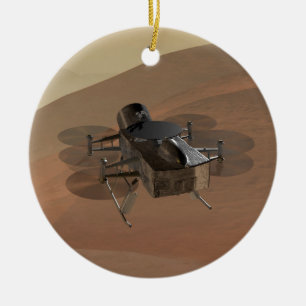 Dragonfly Mission to Titan Ceramic Ornament