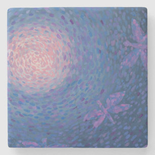 Dragonfly Moon Stone Coaster