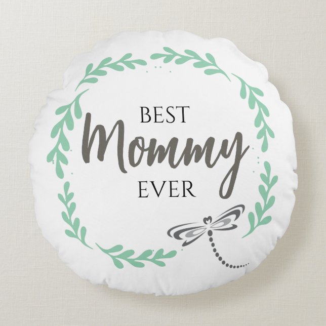 Dragonfly Mother Mummy Mothers Day Gift Pillow (Front)