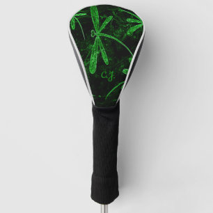 Dragonfly Neon Green Golf Head Cover
