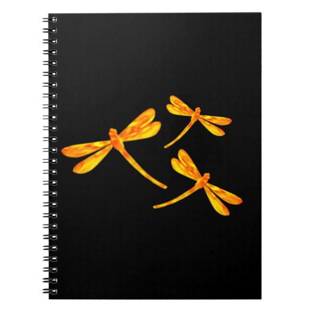 Dragonfly Notebook - Fire (Front)