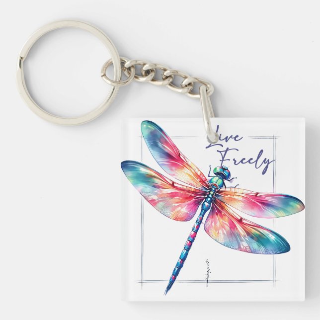 Dragonfly of Freedom Key Ring (Front)