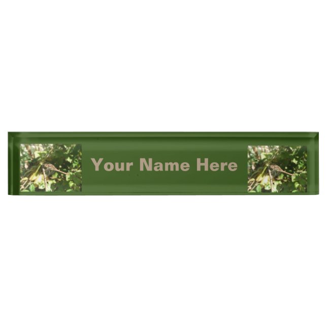 Dragonfly on a Twig Custom Nameplate (Front)