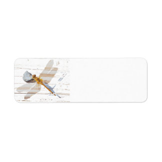 Dragonfly on Rock Return Address Label