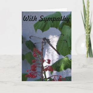 Dragonfly on Sympathy Card