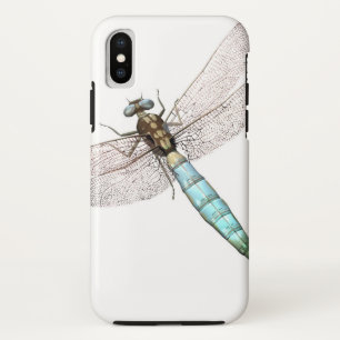 Dragonfly on White iPhone X Case