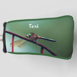 Dragonfly On Wire Fence Personalized Golf Head Cover