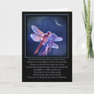 Dragonfly Pagan Wicca Inspired Birthday Card