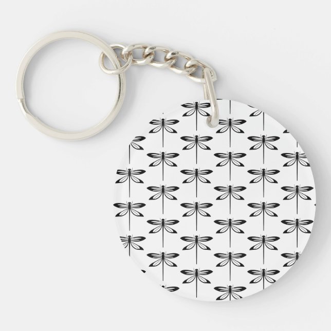 Dragonfly Pattern Key Ring (Front)