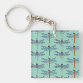 Dragonfly pattern key ring