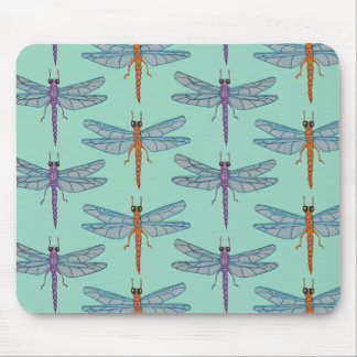 Dragonfly pattern mouse pad
