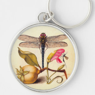 Dragonfly, Pear, Carnation, and Insect Key Ring