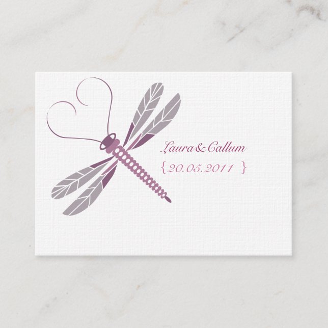 Dragonfly Place Cards (Front)