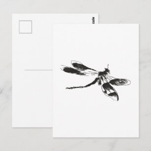 Dragonfly, plate 1 from Le Fleuve (1874) Postcard