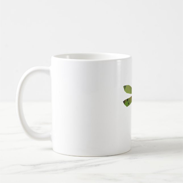 Dragonfly polygon geometric coffee mug (Left)