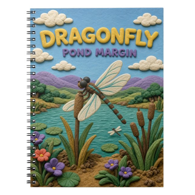 Dragonfly, Pond Margin Clay Art Notebook (Front)