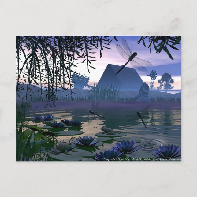 Dragonfly Pond Postcard (Front)