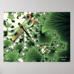 Dragonfly Poster (Green)