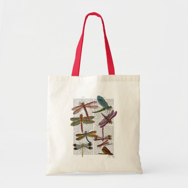 Dragonfly Print 3 Tote Bag (Front)