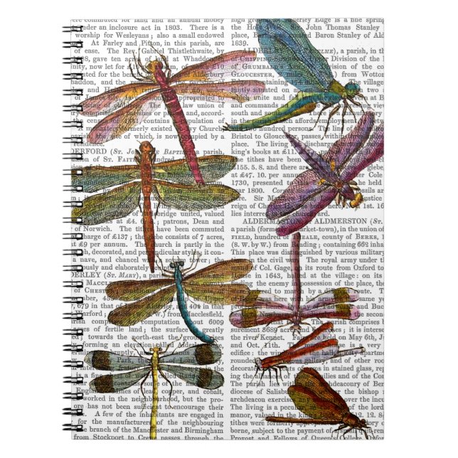 Dragonfly Print 4 Notebook (Front)