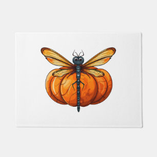 Dragonfly Pumpkin Lazy Halloween Party Costume Kid Doormat