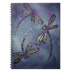 Dragonfly Purple Night Flit Notebook